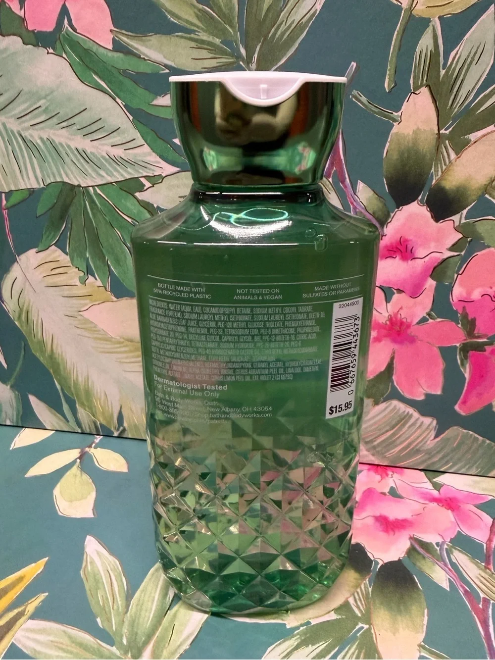 Bath & Body Works Gingham Fresh Body Wash 10 oz NWT Green